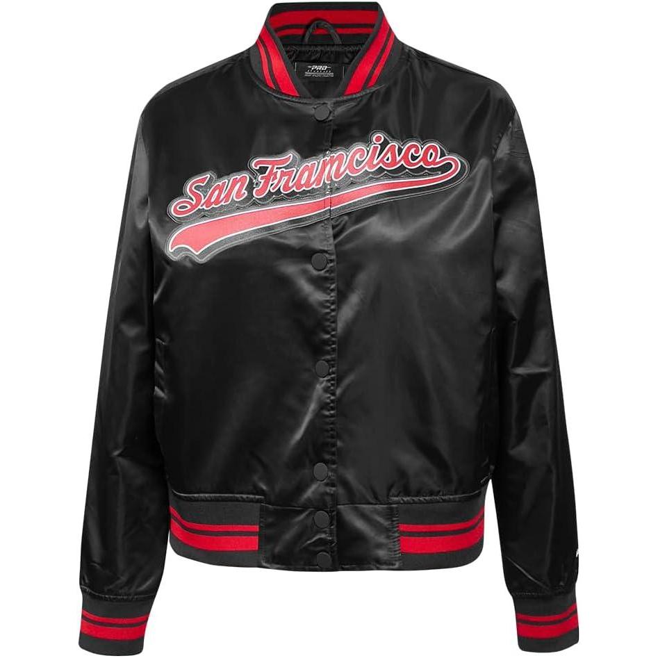 imagePro Standard Womens NFL Script Tail Satin JacketBlack