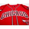 Mens NBA Mesh Button Down Top(Red)