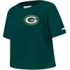 Pro Standard Big Girls NFL Green Bay Packers Classic Essentials Short Sleeve Boxy Tee Forest Green S