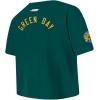 Pro Standard Big Girls NFL Green Bay Packers Classic Essentials Short Sleeve Boxy Tee Forest Green S