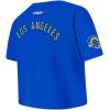 Pro Standard Big Girls NFL Los Angeles Rams Classic Essentials Short Sleeve Boxy Tee Royal Blue L