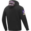 Pro Standard Mens College Prairie View A&M University Classic Chenille Pull Over Hoodie Black S
