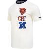 Pro Standard Mens NFL Chicago Bears Retro Cascade Shor Sleeve Tee Eggshell/Midnight Navy 2XL