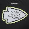 Pro Standard Mens NFL Kansas City Chiefs Under The Lights Short Sleeve Tee Black L
