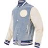 Pro Standard Mens NFL Pittsburgh Steelers Varsity Blues Denim Jacket Denim/Linen 2XL