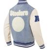 Pro Standard Mens NFL Pittsburgh Steelers Varsity Blues Denim Jacket Denim/Linen 2XL