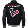 Pro Standard Mens NFL Retro Classics Varsity Jacket(Black)