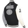 Pro Standard Mens NFL Reverse French Terry Wool Varsity Jacket(Black)