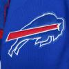 Pro Standard Mens NFL Team Badge Brushed Back French Terry Pull Over Hoodie(Royal Blue/Red)