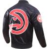 Pro Standard NBA mens Mens Nba Classic Satin Jacket(Black)