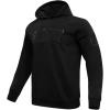 Pro Standard NCAA mens Mens College Classic Triple Black Brushed Back French Terry Pull Over Hoodie(Black)