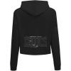 Pro Standard Womens NBA Classic Brushed Back French Terry Cropped Pullover Hoodie(Triple Black)