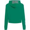 Pro Standard Womens NBA Old English Cropped Pullover Hoodie(Kelly Green)