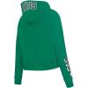 Pro Standard Womens NBA Old English Cropped Pullover Hoodie(Kelly Green)