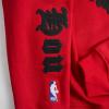 Pro Standard Womens NBA Old English Cropped Pullover Hoodie(Red)