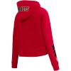 Pro Standard Womens NBA Old English Cropped Pullover Hoodie(Red)
