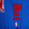 Pro Standard Womens NBA Old English Cropped Pullover Hoodie(Royal Blue)