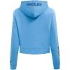 Pro Standard Womens NBA Old English Cropped Pullover Hoodie(University Blue)