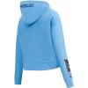 Pro Standard Womens NBA Old English Cropped Pullover Hoodie(University Blue)
