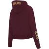 Pro Standard Womens NBA Old English Cropped Pullover Hoodie(Wine)