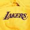 Pro Standard Womens NBA Old English Cropped Pullover Hoodie(Yellow)