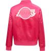 Pro Standard Womens NBA Retro Classics Varsity Jacket(Eggshell/ Midnight Navy)