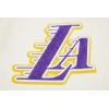 Pro Standard Womens NBA Retro Classics Varsity Jacket(Eggshell/ Purple)