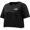 Pro Standard Womens NFL Baltimore Ravens Varsity Blues Short Sleeve Boxy Tee Black 2XL