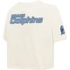 Pro Standard Womens NFL Miami Dolphins Varsity Blues Short Sleeve Boxy Tee Linen 2XL