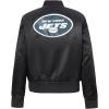 Pro Standard Womens NFL New York Jets Classic Chenille Satin Jacket Black L