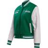 Pro Standard Womens NFL New York Jets Retro Classics Varsity Jacket Kelly Green/White XL