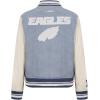 Pro Standard Womens NFL Philadelphia Eagles Varsity Blues Denim Jacket Denim/Linen XS