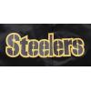 Pro Standard Womens NFL Pittsburgh Steelers Classic Chenille Satin Jacket Black S