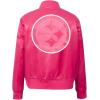 Pro Standard Womens NFL Pittsburgh Steelers Classic Triple Pink Satin Jacket Beetroot Purple XS