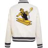 Pro Standard Womens NFL Pittsburgh Steelers Retro Classics Satin Jacket Eggshell/Black L