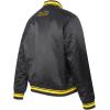 Pro Standard Womens NFL Pittsburgh Steelers Script Tail Satin Jacket Black/Yellow M
