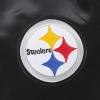 Pro Standard Womens NFL Pittsburgh Steelers Script Tail Satin Jacket Black/Yellow M