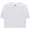 Pro Standard Womens NFL Script Tail Cotton Single Short Sleeve Boxy Tee(White)