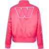 Pro Standard Womens NFL Tennessee Titans Classic Triple Pink Satin Jacket Beetroot Purple M
