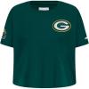 Pro Standard Big Girls NFL Green Bay Packers Classic Essentials Short Sleeve Boxy Tee Forest Green S