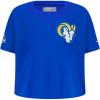 Pro Standard Big Girls NFL Los Angeles Rams Classic Essentials Short Sleeve Boxy Tee Royal Blue L
