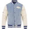 Pro Standard Mens NFL Varsity Blues Denim Jacket(Blue)