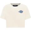 Pro Standard Womens NFL Miami Dolphins Varsity Blues Short Sleeve Boxy Tee Linen 2XL
