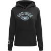 Pro Standard Womens NFL New York Jets Classic Chenille Cropped Pullover Hoodie Black M