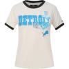 Pro Standard Womens NFL Retro Cascade Short Sleeve Slim Tee(Eggshell/ Black)