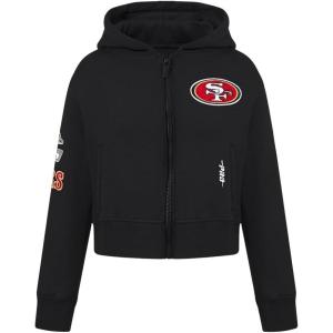 Pro Standard Big Girls NFL Classic Essentials Full Zip Hoodie(Black)
