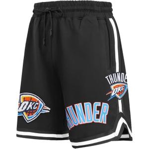 Pro Standard Mens NBA Oklahoma City Thunder Classic Chenille Athletic Short Black 2XL