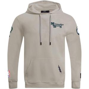 Pro Standard NBA mens Mens Nba Souvenir Brushed Back French Terry Pull Over Hoodie(Taupe)