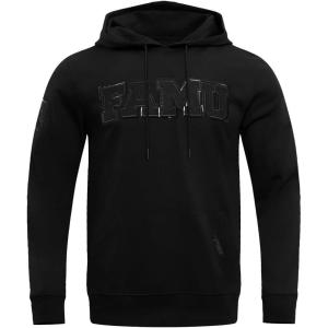 Pro Standard NCAA mens Mens College Classic Triple Black Brushed Back French Terry Pull Over Hoodie(Black)