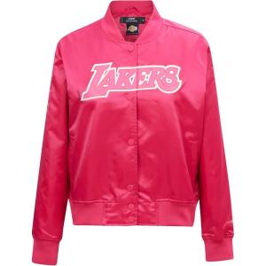 Pro Standard Womens NBA Retro Classics Varsity Jacket(Eggshell/ Midnight Navy)